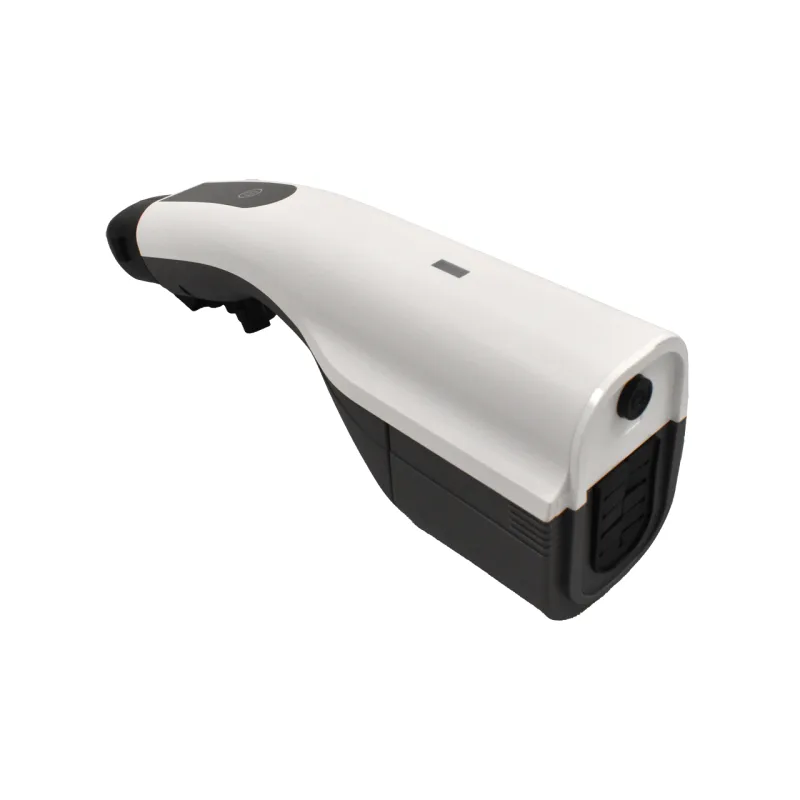 White-and-black Hyundai V2L connector shown at an angle